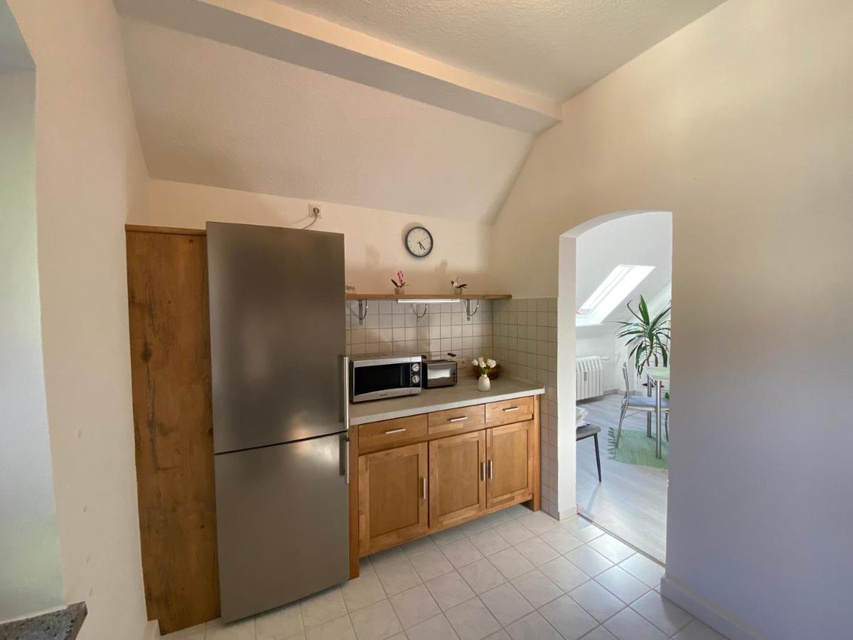 Waldblickwohnung Mit Schoener Terrasse Und Kamin Sebnitz Bagian luar foto