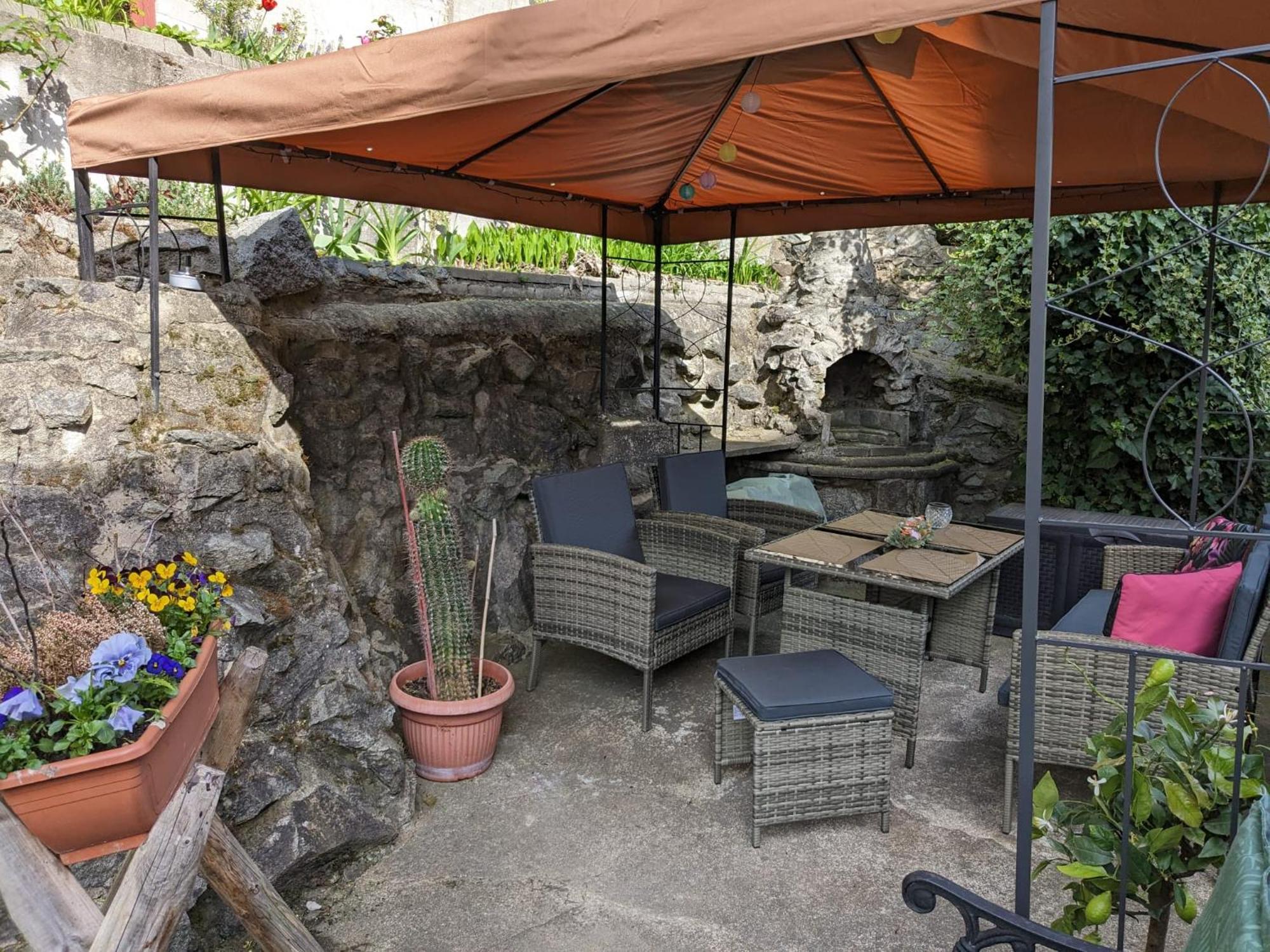 Waldblickwohnung Mit Schoener Terrasse Und Kamin Sebnitz Bagian luar foto